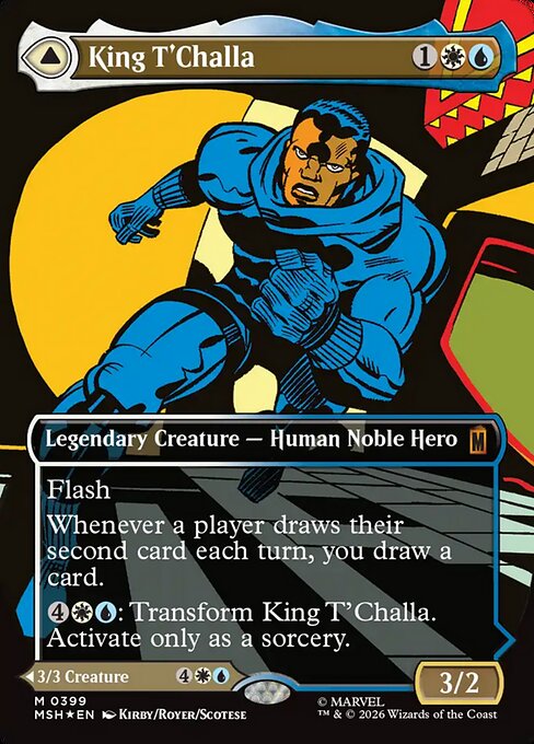 King T'Challa // Black Panther, Hope Enduring (399) - BORDERLESS (Foil) - Marvel Super Heroes - Game On