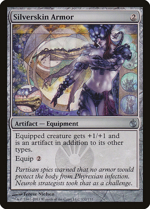 Silverskin Armor (132) (Foil) - Mirrodin Besieged - Game On