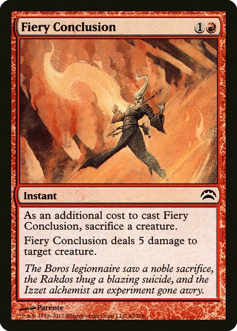 Fiery Conclusion (42) - Planechase 2012 - Game On