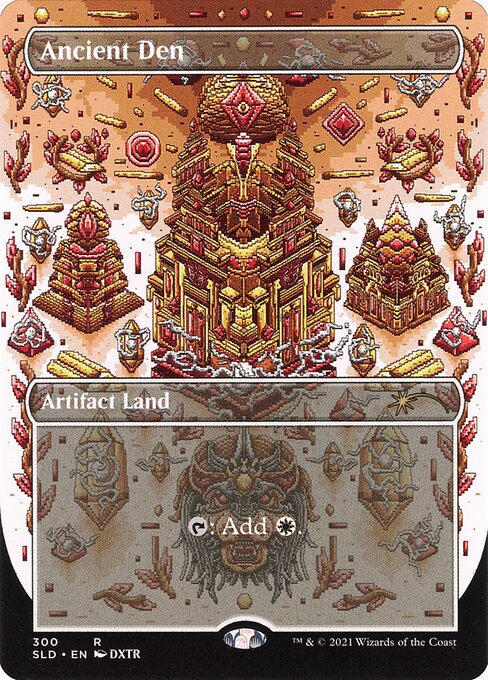 Ancient Den (300) - BORDERLESS - FULL ART (Foil) - Secret Lair Drop - Game On