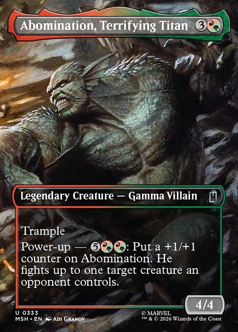 Abomination, Terrifying Titan (333) - Marvel Super Heroes - Game On