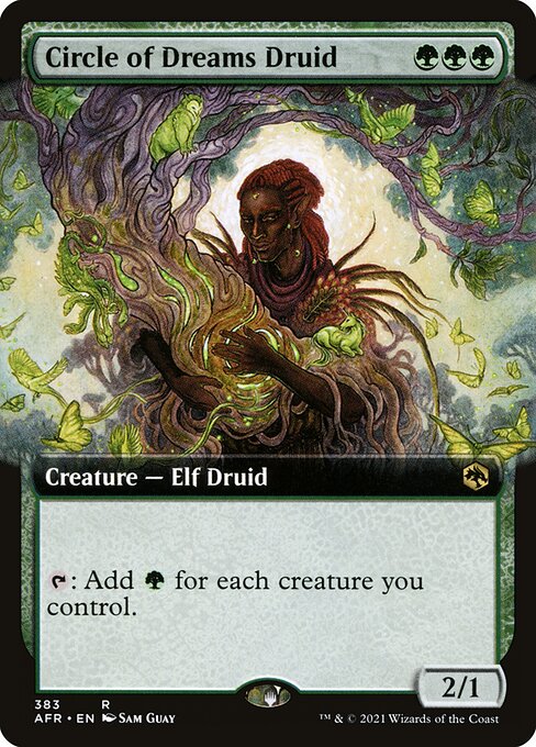 Circle of Dreams Druid (383) - EXTENDED ART (Foil) - Adventures in the Forgotten Realms - Game On