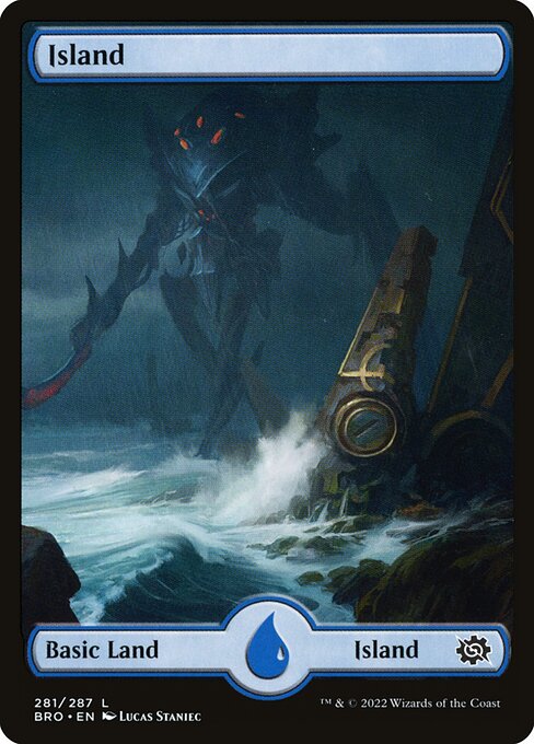 Island (281) - FULL ART - The Brothers' War - Game On