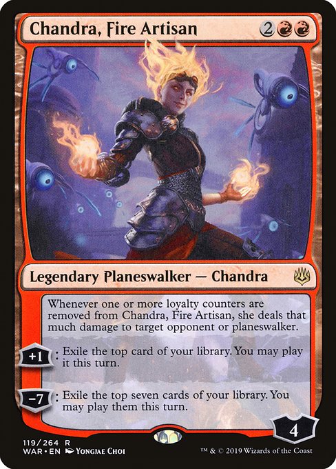 Chandra, Fire Artisan (119) (Foil) - War of the Spark - Game On