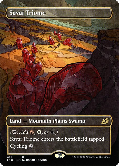 Savai Triome (312) - BORDERLESS - FULL ART - Ikoria: Lair of Behemoths - Game On