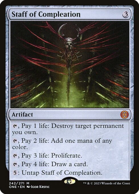 Staff of Compleation (242) - Phyrexia: All Will Be One - Game On