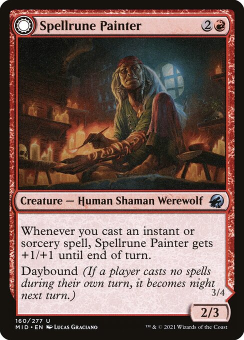 Spellrune Painter // Spellrune Howler (160) (Foil) - Innistrad: Midnight Hunt - Game On