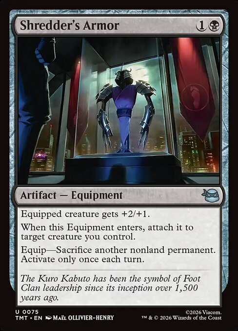 Shredder's Armor (75) (Foil) - Teenage Mutant Ninja Turtles - Game On