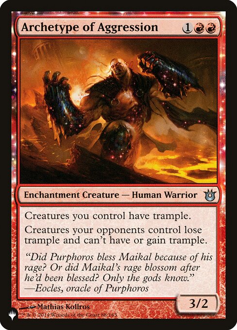 Archetype of Aggression (BNG-88) - The List - Game On