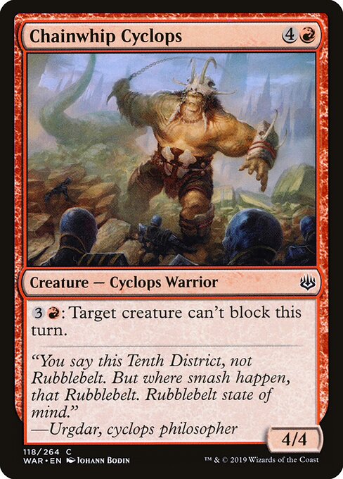 Chainwhip Cyclops (118) (Foil) - War of the Spark - Game On