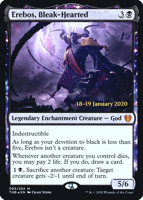 Erebos, Bleak-Hearted (93s) (Foil) - Theros Beyond Death Promos - Game On
