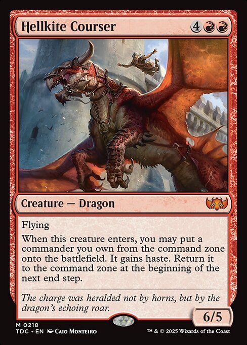 Hellkite Courser (218) - Tarkir: Dragonstorm Commander - Game On