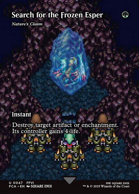 Nature's Claim (47) - BORDERLESS - FULL ART - Final Fantasy: Through the Ages - Game On