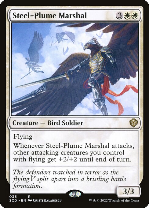 Steel-Plume Marshal (35) - Starter Commander Decks - Game On