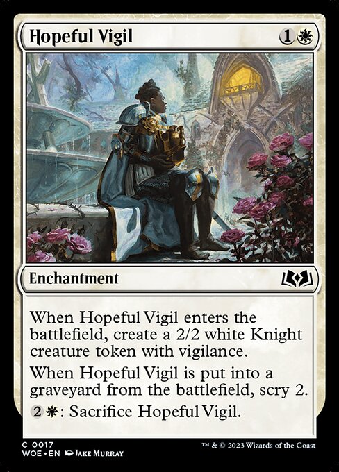 Hopeful Vigil (17) (Foil) - Wilds of Eldraine - Game On
