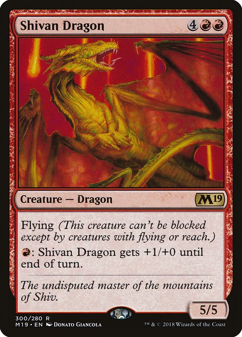 Shivan Dragon (300) - Core Set 2019 - Game On