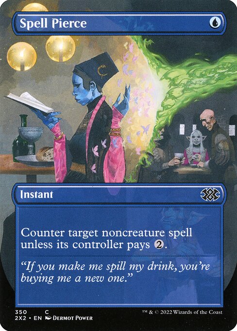 Spell Pierce (350) - BORDERLESS - FULL ART - Double Masters 2022 - Game On