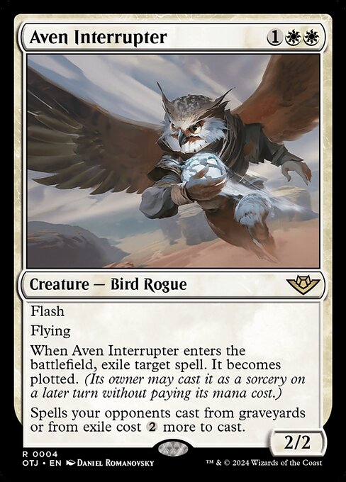 Aven Interrupter (4) (Foil) - Outlaws of Thunder Junction - Game On