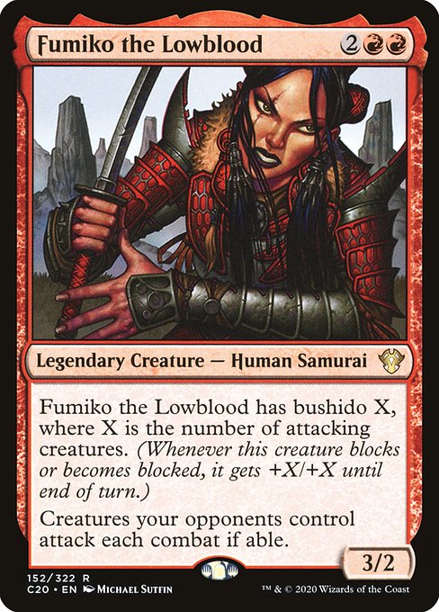 Fumiko the Lowblood (152) - Commander 2020 - Game On