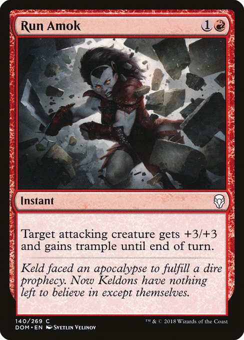 Run Amok (140) () () - Dominaria - Game On