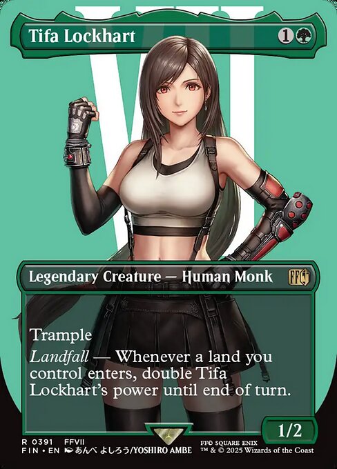 Tifa Lockhart (391) - BORDERLESS - FULL ART (Foil) - Final Fantasy - Game On