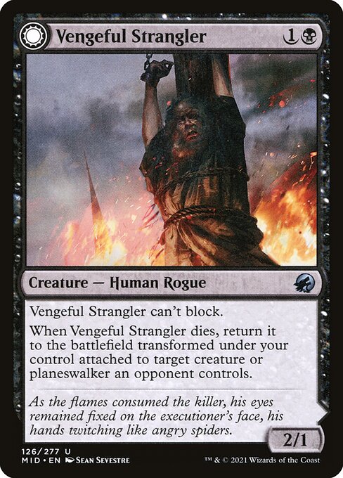 Vengeful Strangler // Strangling Grasp (126) - Innistrad: Midnight Hunt - Game On