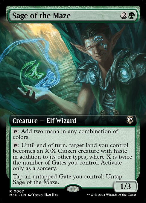 Sage of the Maze (67) - EXTENDED ART - Modern Horizons 3 Commander - Game On