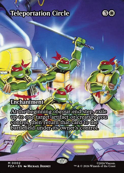 Teleportation Circle (2) - BORDERLESS - FULL ART (Foil) - Teenage Mutant Ninja Turtles Source Material - Game On