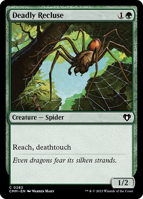 Deadly Recluse (282) (Foil) - Commander Masters - Game On