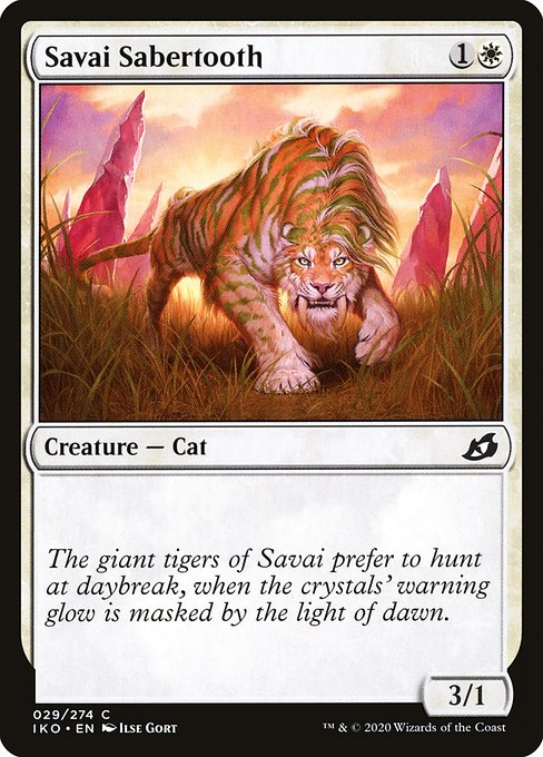 Savai Sabertooth (29) (Foil) - Ikoria: Lair of Behemoths - Game On