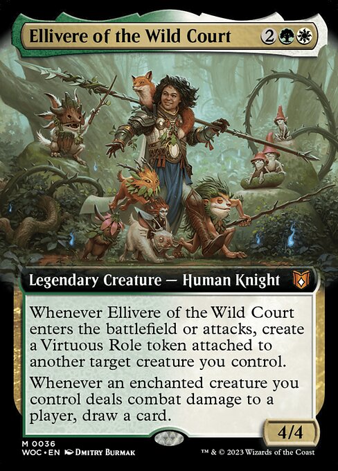 Ellivere of the Wild Court (36) - EXTENDED ART (Foil) - Wilds of Eldraine Commander - Game On