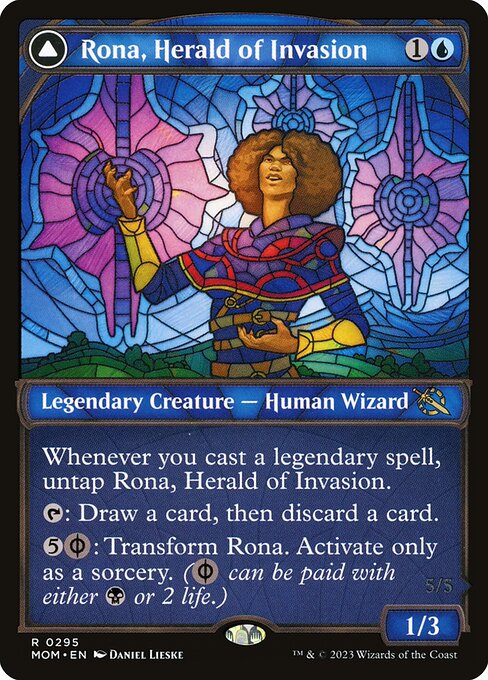 Rona, Herald of Invasion // Rona, Tolarian Obliterator (295) - SHOWCASE - March of the Machine - Game On