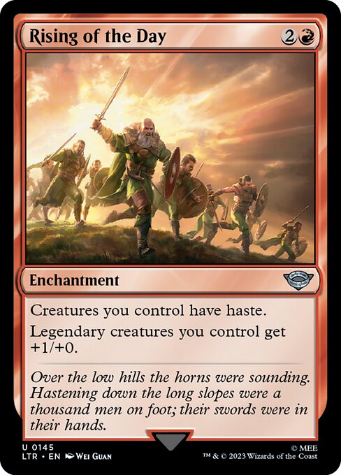 Rising of the Day (145) (Foil) - The Lord of the Rings: Tales of Middle-earth - Game On