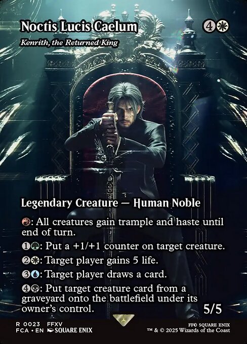 Kenrith, the Returned King (23) - BORDERLESS - FULL ART - Final Fantasy: Through the Ages - Game On