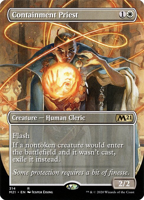Containment Priest (314) - BORDERLESS - FULL ART - Core Set 2021 - Game On