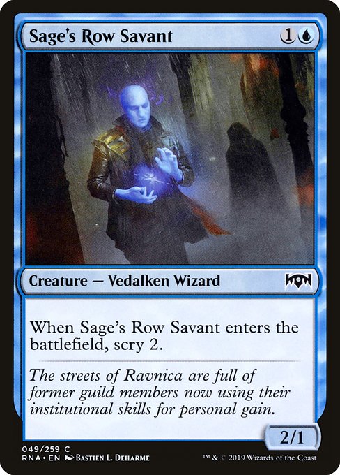 Sage's Row Savant (49) (Foil) - Ravnica Allegiance - Game On