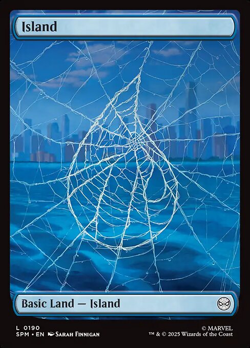 Island (190) - FULL ART (Foil) - Marvel's Spider-Man - Game On