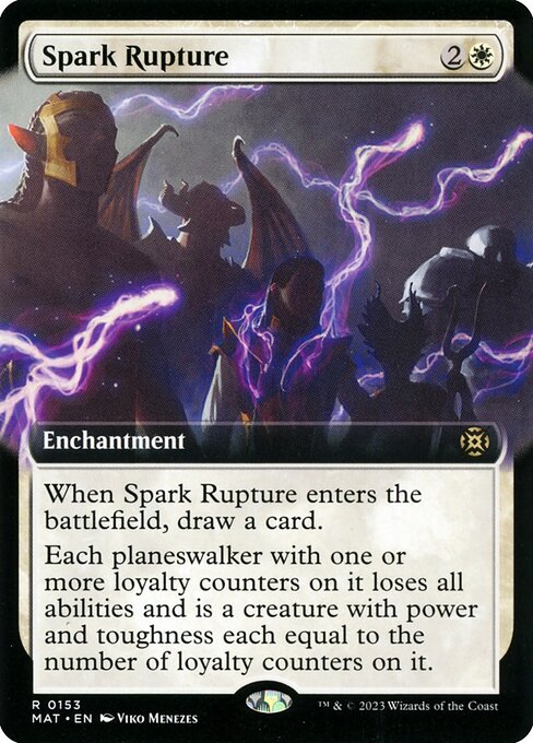 Spark Rupture (153) - EXTENDED ART (Foil) - March of the Machine: The Aftermath - Game On