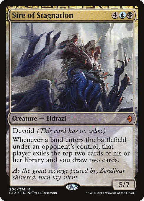 Sire of Stagnation (206) - Battle for Zendikar - Game On