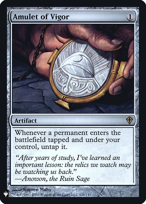 Amulet of Vigor (WWK-121) (Foil) - The List - Game On