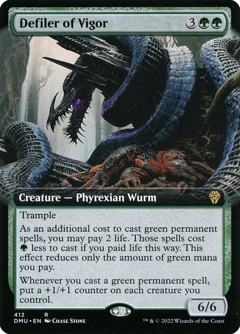 Defiler of Vigor (412) - EXTENDED ART (Foil) - Dominaria United - Game On