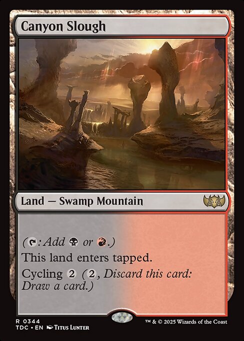 Canyon Slough (344) - Tarkir: Dragonstorm Commander - Game On
