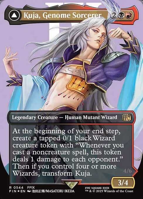 Kuja, Genome Sorcerer // Trance Kuja, Fate Defied (544) - BORDERLESS - FULL ART (Foil) - Final Fantasy - Game On