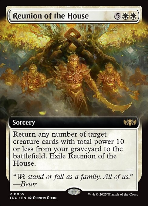 Reunion of the House (55) - EXTENDED ART - Tarkir: Dragonstorm Commander - Game On