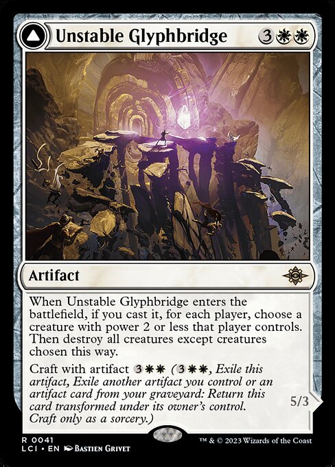 Unstable Glyphbridge // Sandswirl Wanderglyph (41) - The Lost Caverns of Ixalan - Game On