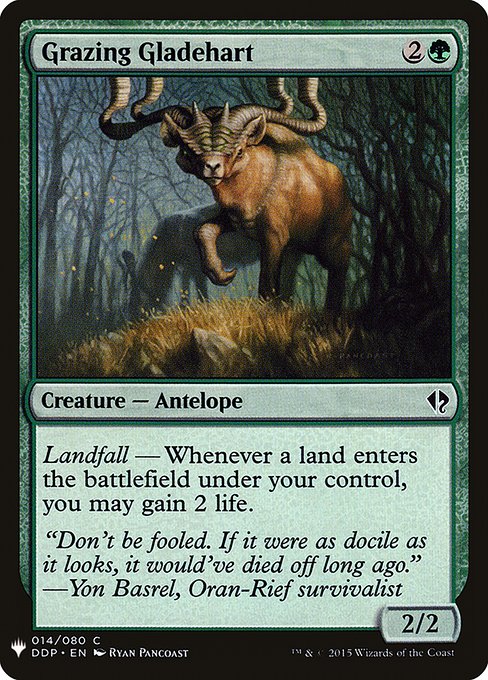 Grazing Gladehart (DDP-14) - The List - Game On