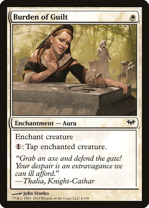 Burden of Guilt (4) (Foil) - Dark Ascension - Game On