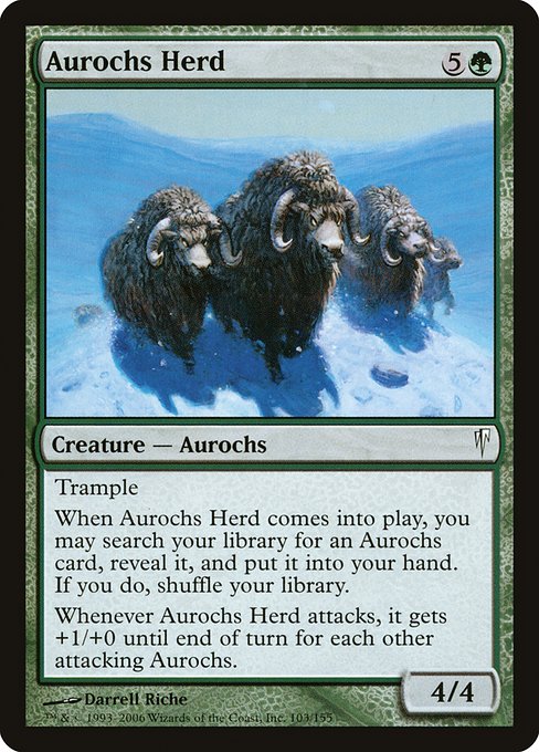 Aurochs Herd (103) - Coldsnap - Game On