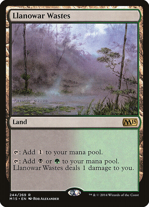 Llanowar Wastes (244) - Magic 2015 - Game On