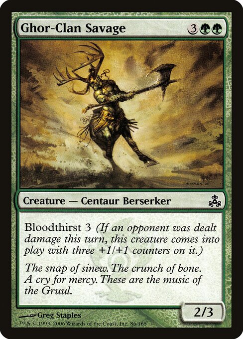 Ghor-Clan Savage (86) (Foil) - Guildpact - Game On